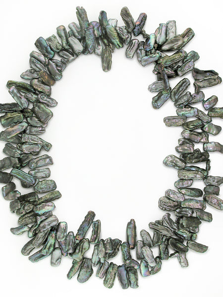 GREEN STICK PEARL NECKLACE