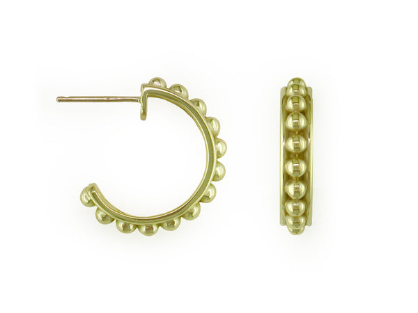 BALL HOOP EARRINGS