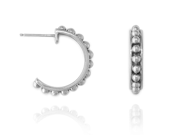 BALL HOOP EARRINGS