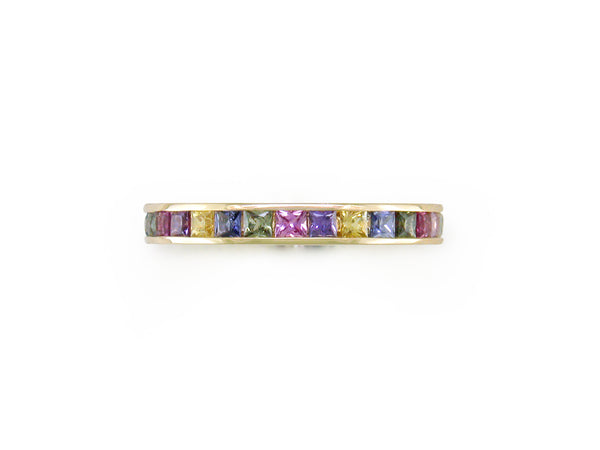 MULTICOLOR SAPPHIRE ETERNITY RING