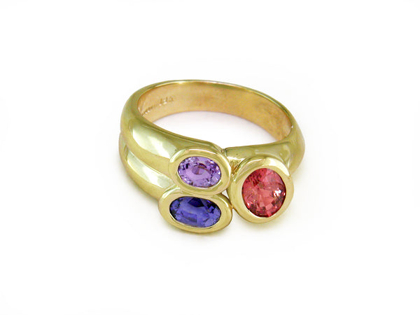 SAPPHIRE 3-STONE RING