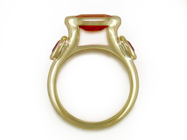 ORANGE & MAGENTA SAPPHIRE RING