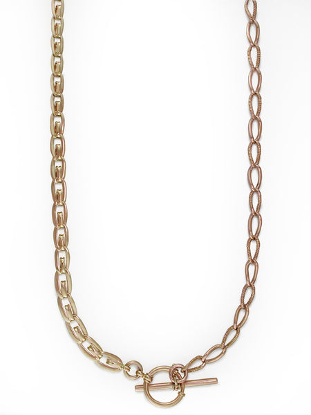 ANTIQUE VICTORIAN T-BAR NECKLACE WITH TOGGLE CLASP