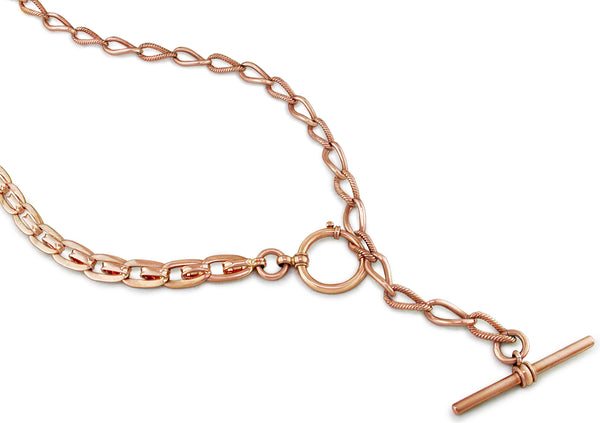 ANTIQUE VICTORIAN T-BAR NECKLACE WITH TOGGLE CLASP