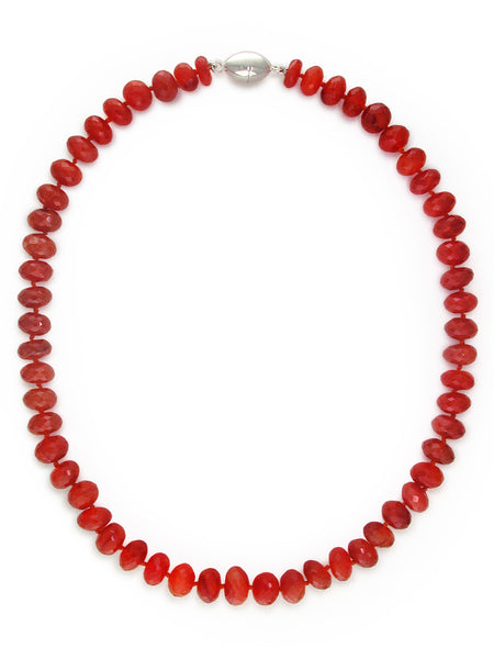 CARNELIAN RONDEL NECKLACE