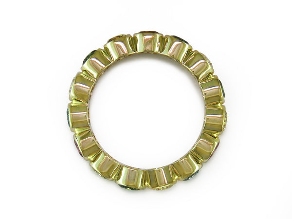 MULTICOLOR DIAMOND BEZEL SET ETERNITY RING