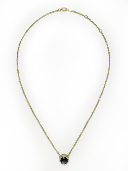 BLACK DIAMOND PENDANT NECKLACE