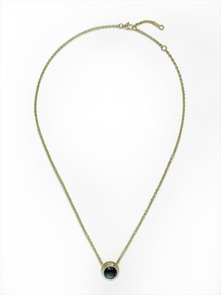 BLACK DIAMOND PENDANT NECKLACE