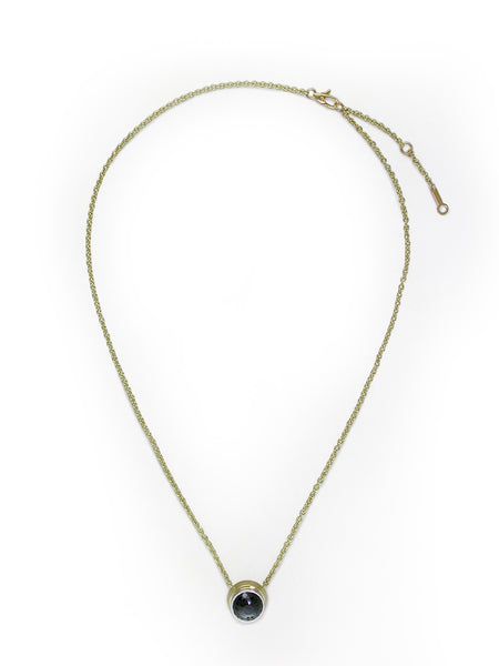 BLACK DIAMOND PENDANT NECKLACE