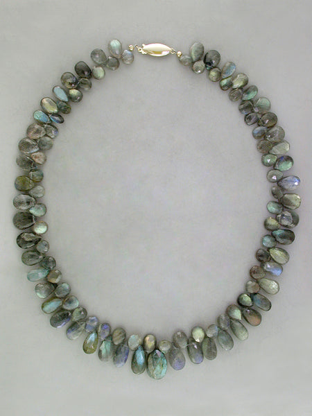 LABRADORITE BRIOLETTE NECKLACE