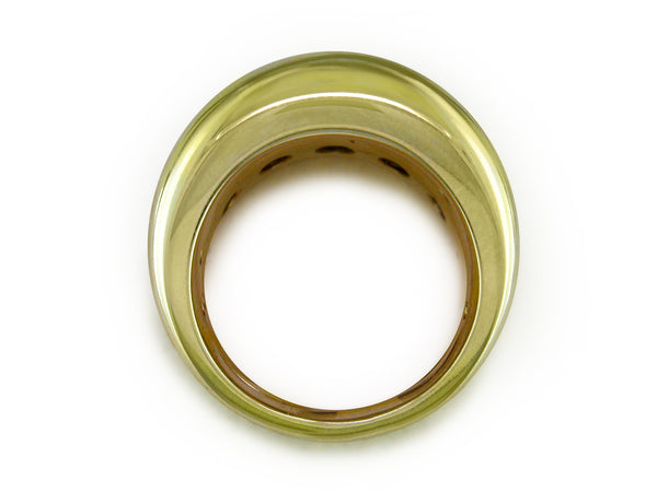 YELLOW GOLD BOMBÉ RING
