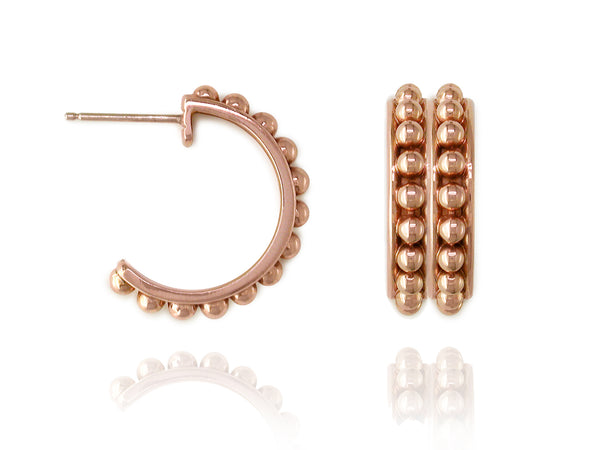 BALL HOOP EARRINGS