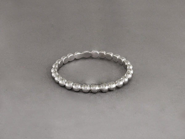 SMALL BEADED GUARD RINGS
