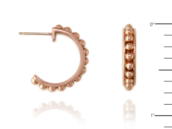 BALL HOOP EARRINGS