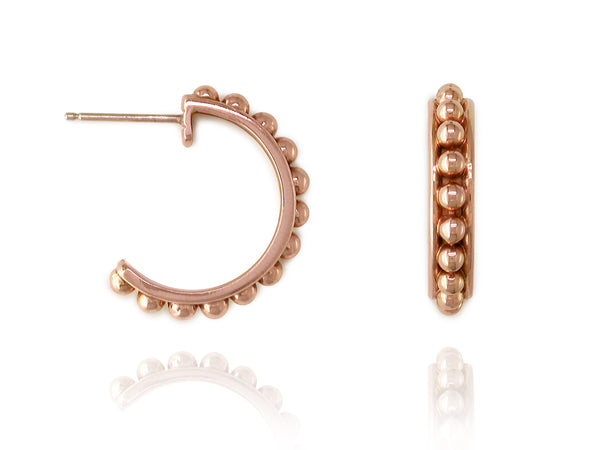 BALL HOOP EARRINGS