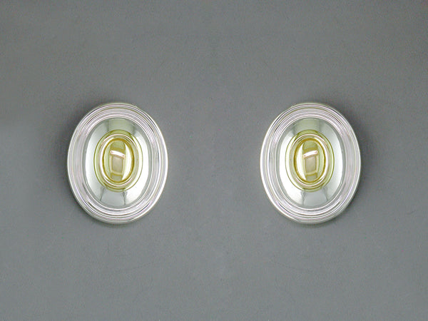 STERLING SILVER & GOLD CUFFLINKS