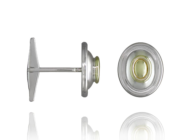 STERLING SILVER & GOLD CUFFLINKS