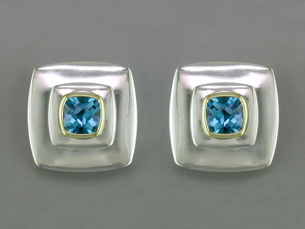 BLUE TOPAZ CUFFLINKS