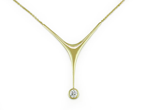 DIAMOND 'Y' NECKLACE