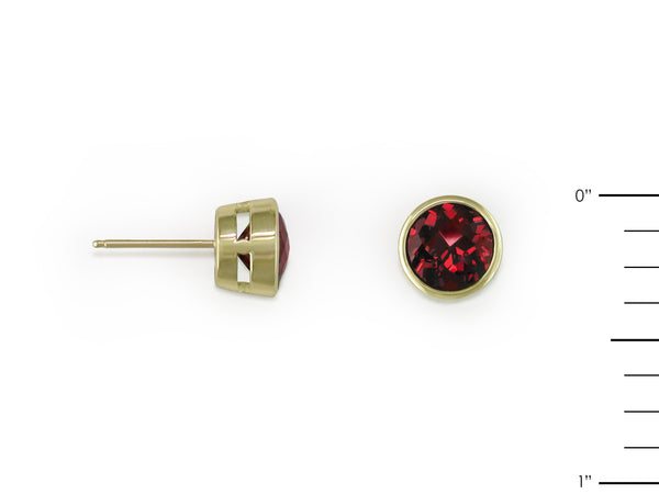 GEMSTONE STUD EARRINGS