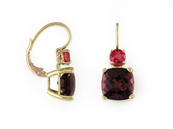 ROUND AND CUSHION EUROWIRE EARRINGS