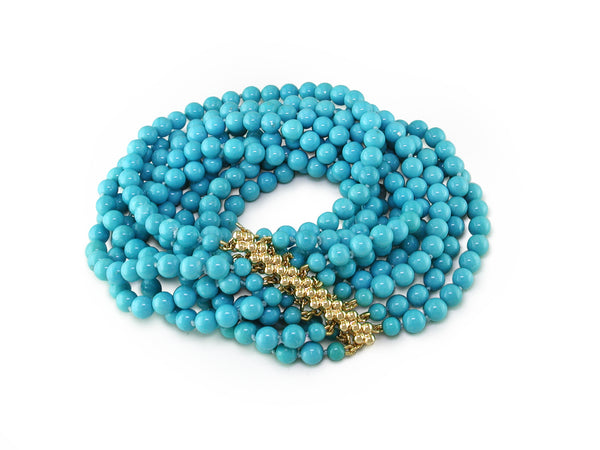 8-STRAND TURQUOISE BRACELET