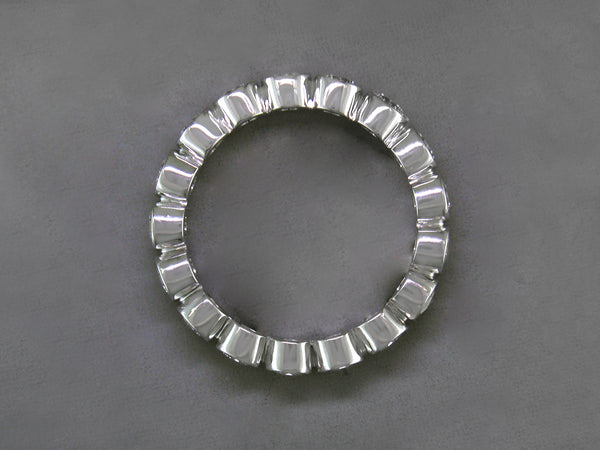 WHITE GOLD, WHITE DIAMOND ETERNITY RING