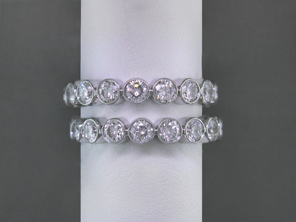 WHITE GOLD, WHITE DIAMOND ETERNITY RING