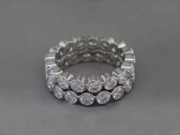 WHITE GOLD, WHITE DIAMOND ETERNITY RING