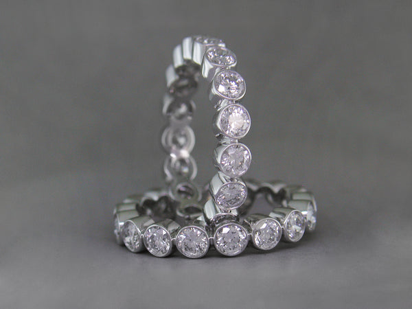 WHITE GOLD, WHITE DIAMOND ETERNITY RING