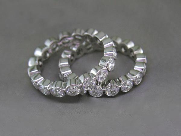 WHITE GOLD, WHITE DIAMOND ETERNITY RING